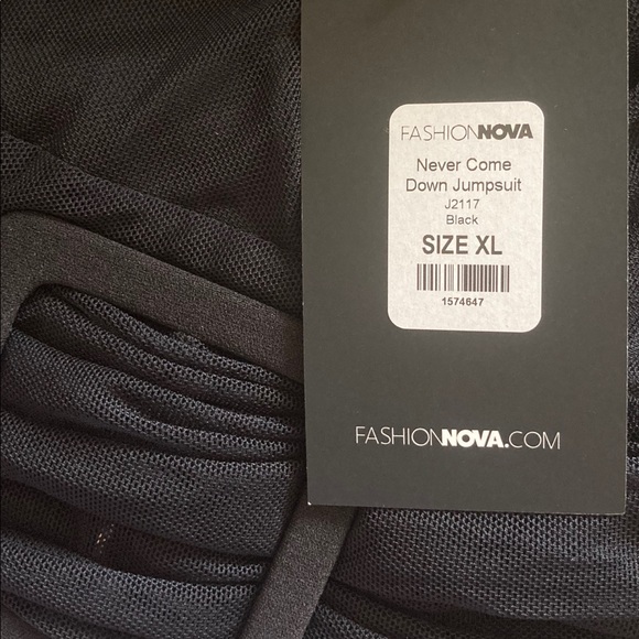 Fashion Nova Never Come Down Jumpsuit XL in Black - Picture 7 of 7